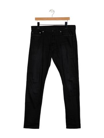 Pre-owned John Elliott Skinny Jeans In Black