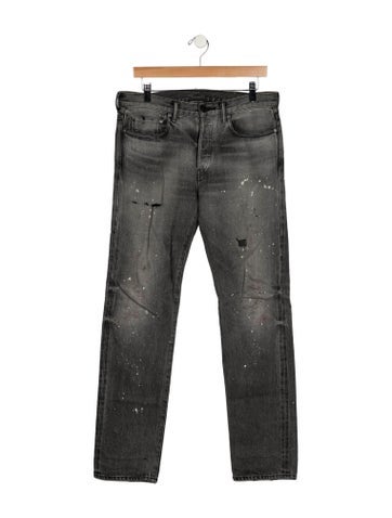 Pre-owned John Elliott Skinny Jeans In Gray