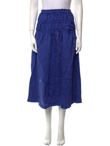 E.l.v. Denim Skirts Midi Length Skirt US 2 | XS