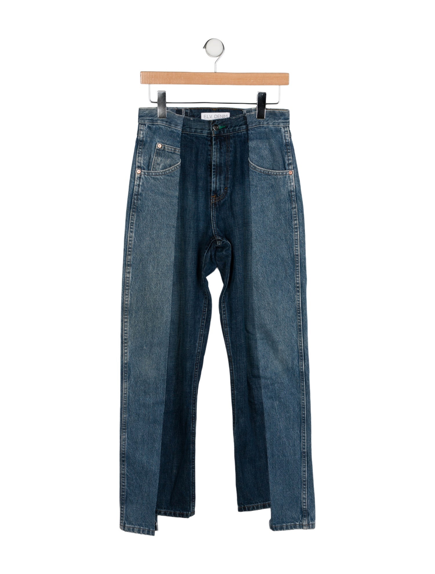E.L.V. Denim High-Rise Straight Leg Jeans