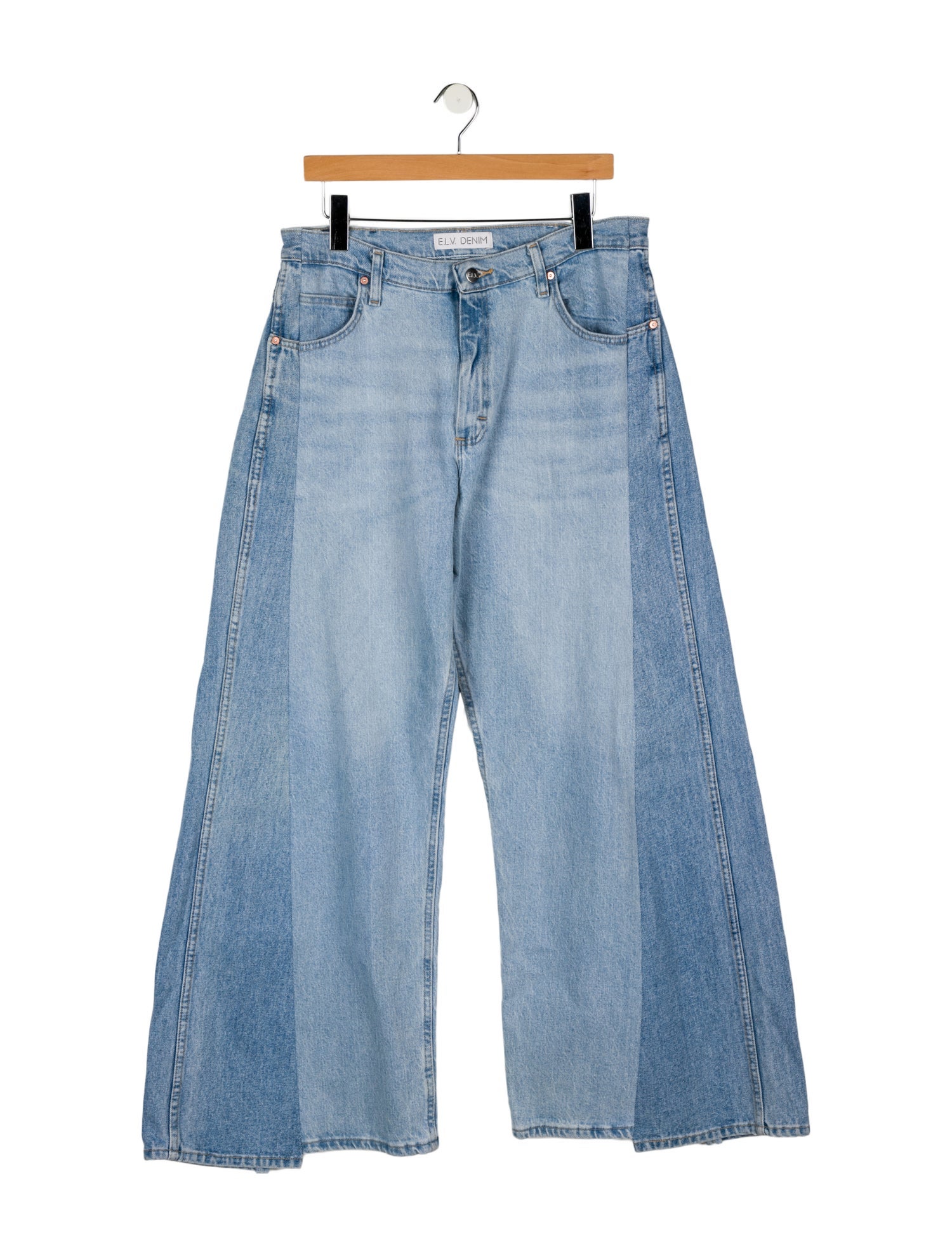 E.L.V. Denim High-Rise Wide Leg Jeans