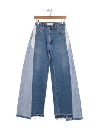 E.L.V. Denim Mid-Rise Wide Leg Jeans