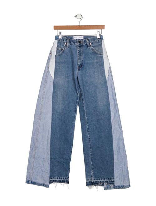 E.L.V. Denim Mid-Rise Wide Leg Jeans