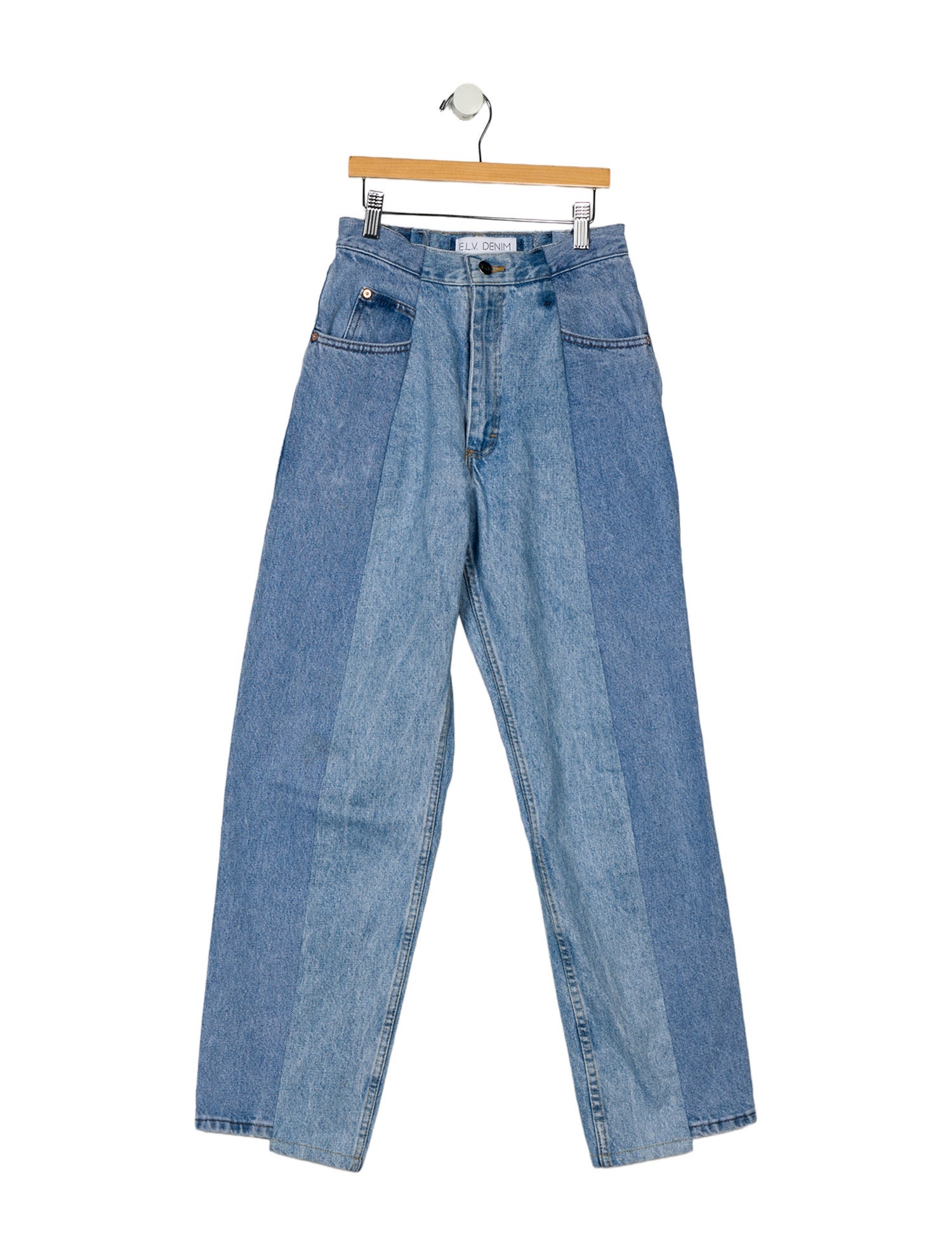 E.L.V. Denim High-Rise Straight Leg Jeans