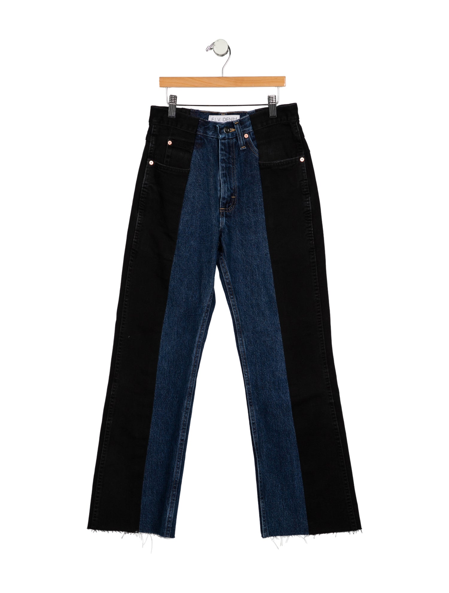 E.L.V. Denim High-Rise Straight Leg Jeans