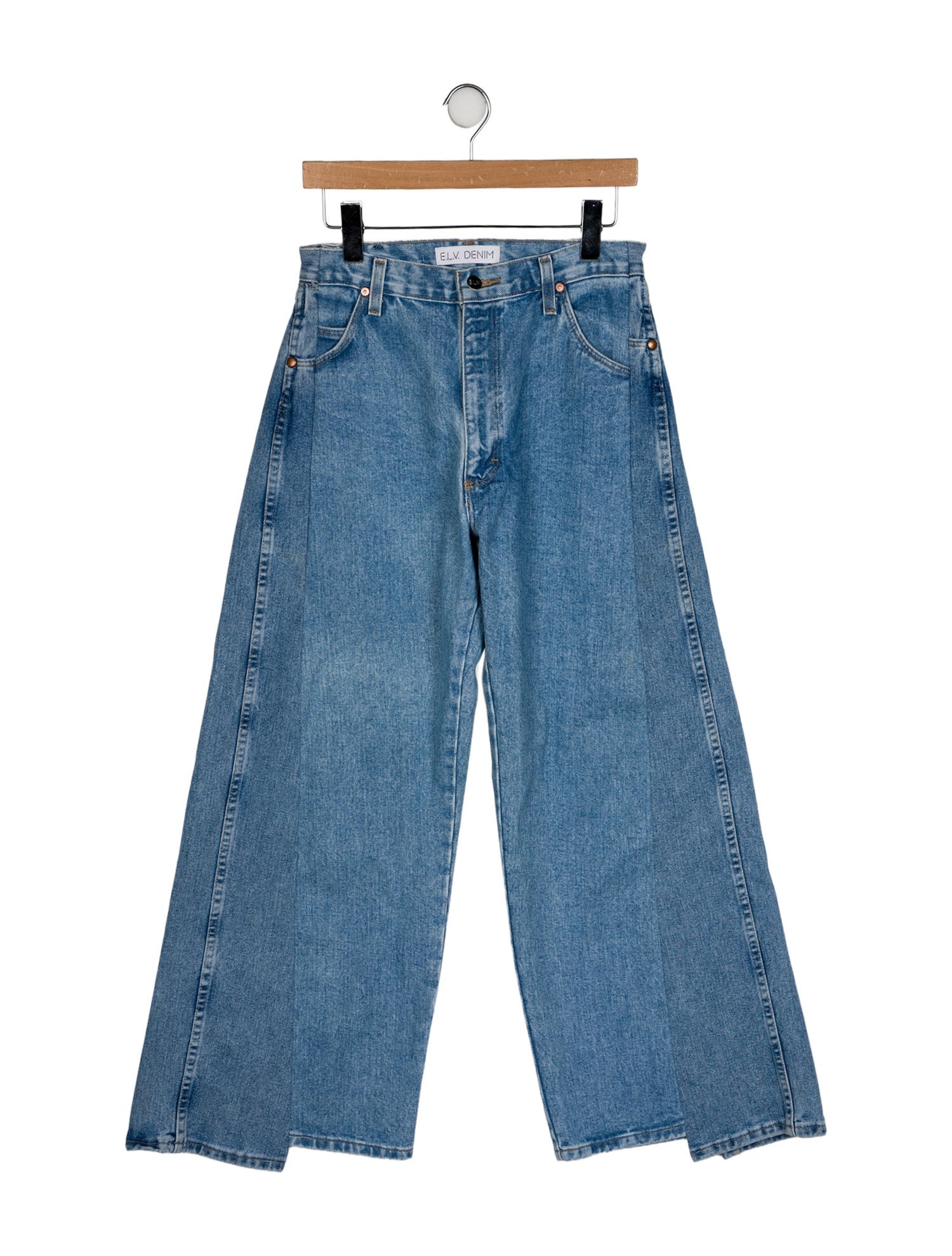 E.L.V. Denim High-Rise Wide Leg Jeans