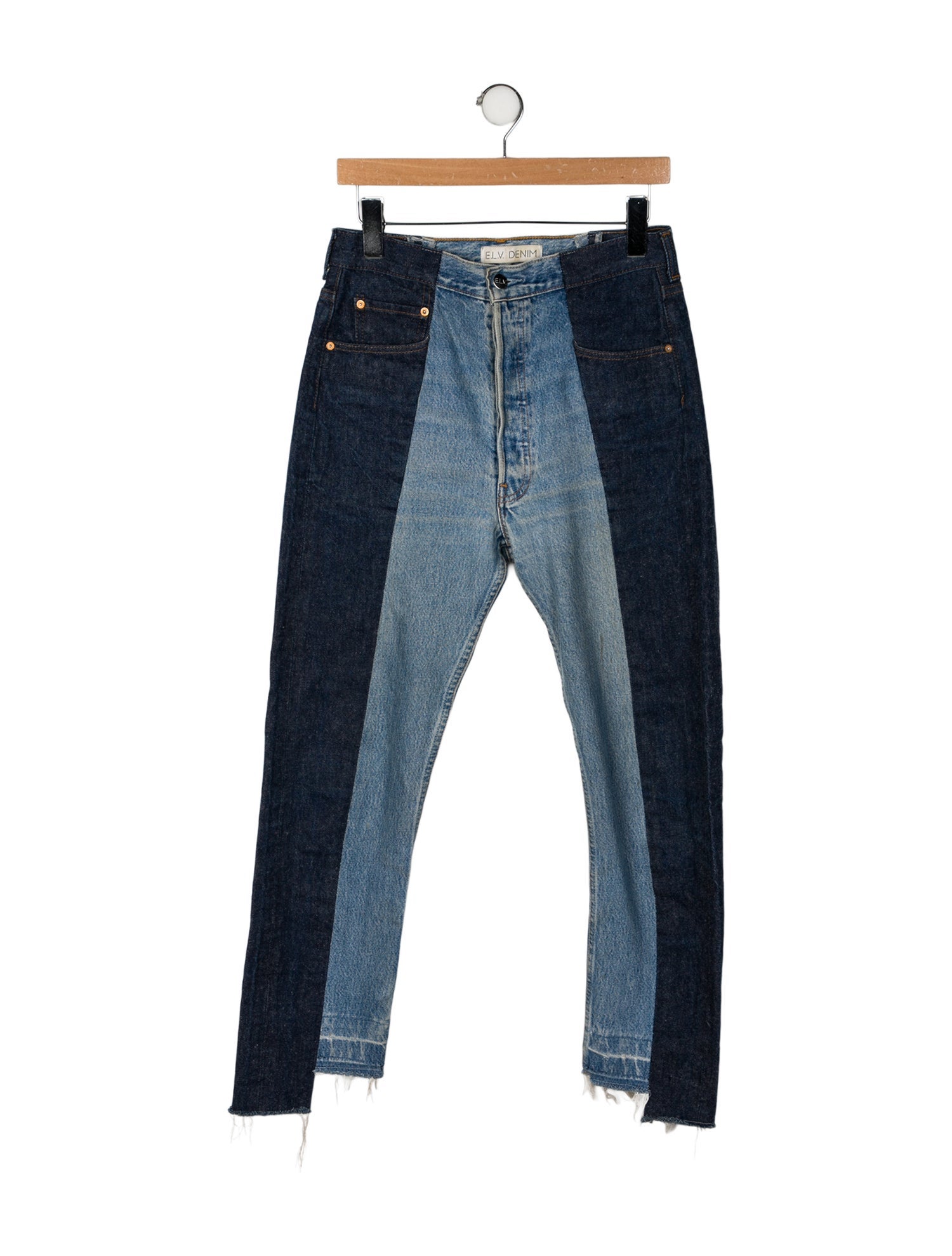 E.L.V. Denim High-Rise Straight Leg Jeans