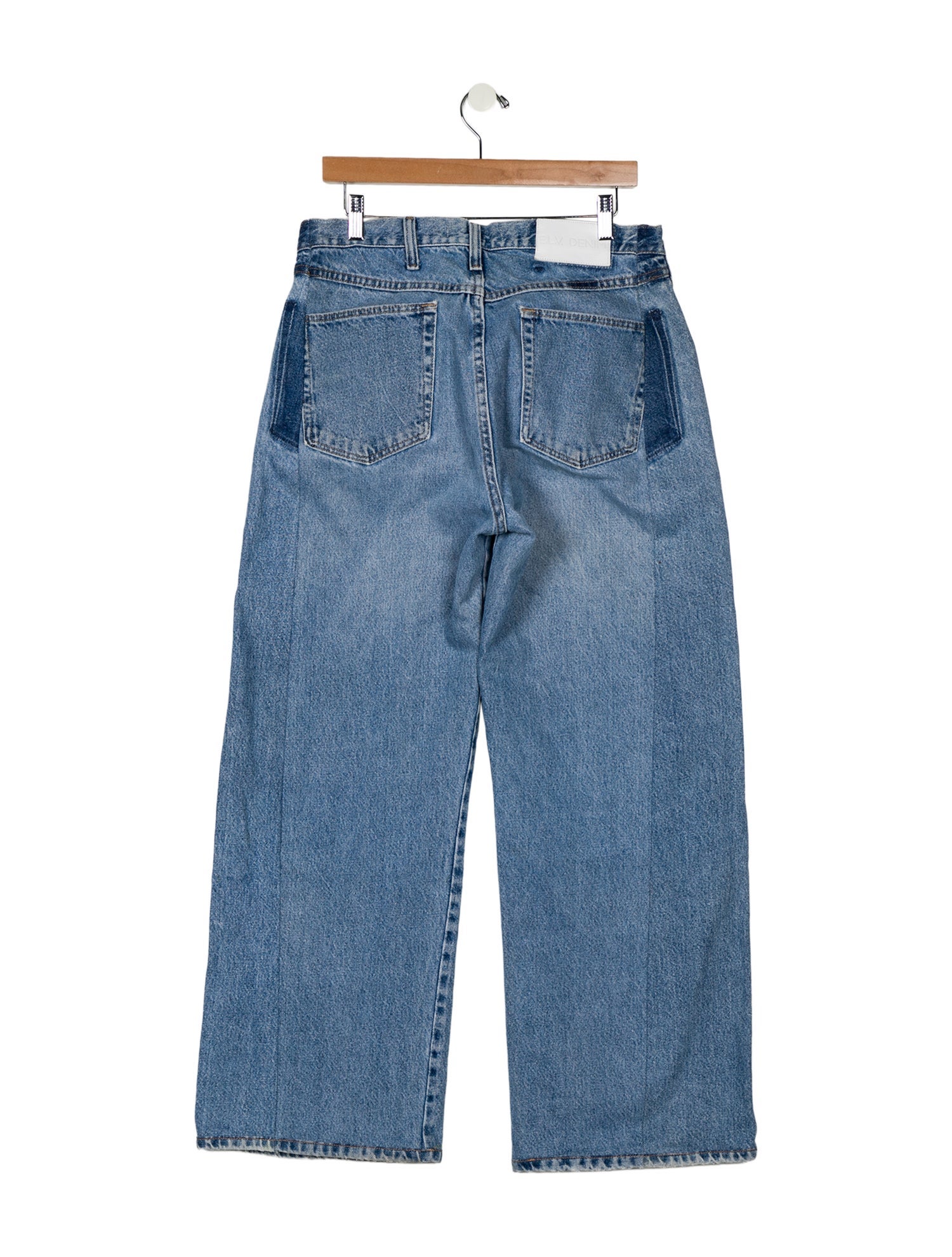 E.L.V. Denim Mid-Rise Wide Leg Jeans