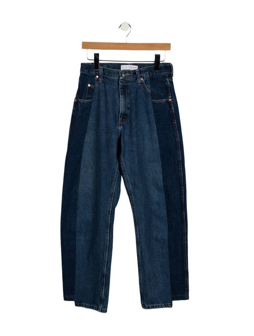E.L.V. Denim High-Rise Straight Leg Jeans