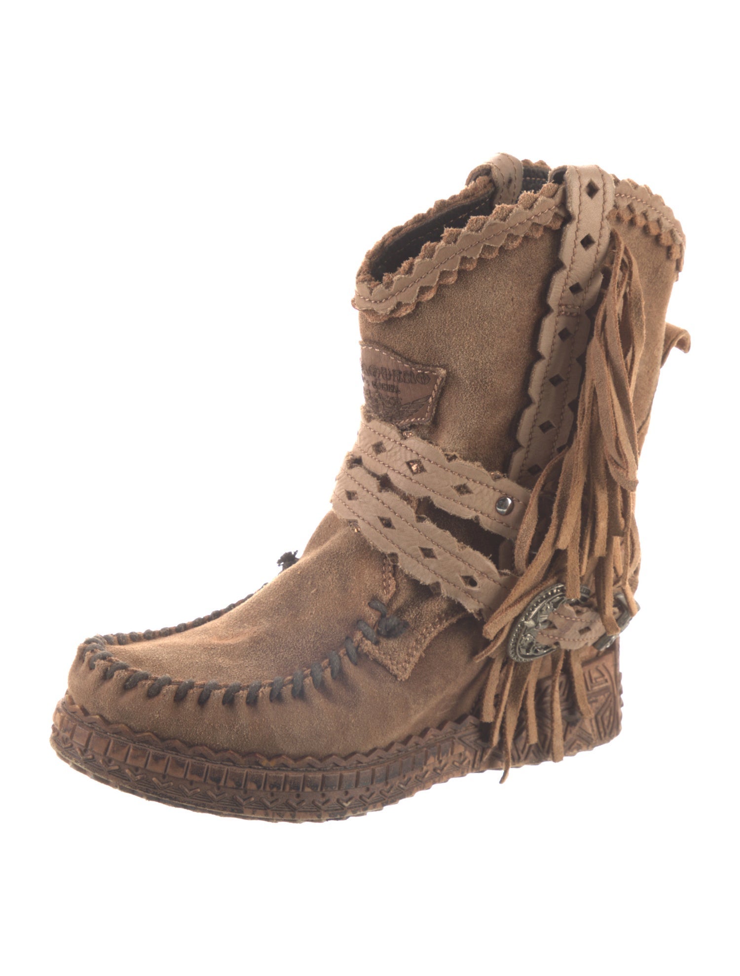 El Vaquero Suede Lace-Up Boots