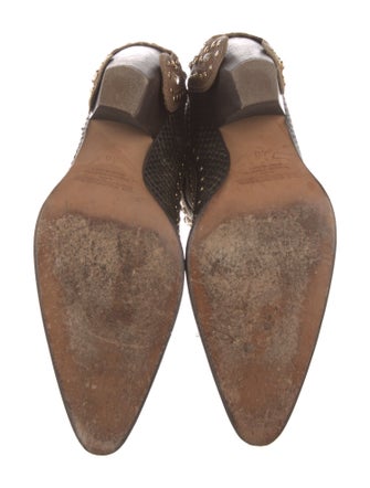 El Vaquero Leather Crystal Embellishments Western Boots