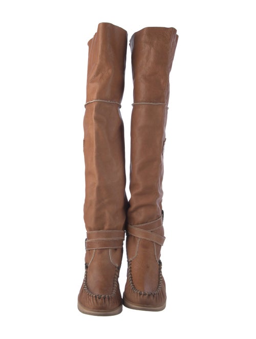 El Vaquero Leather Lace-Up Boots