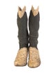 El Vaquero Python Colorblock Pattern Western Boots
