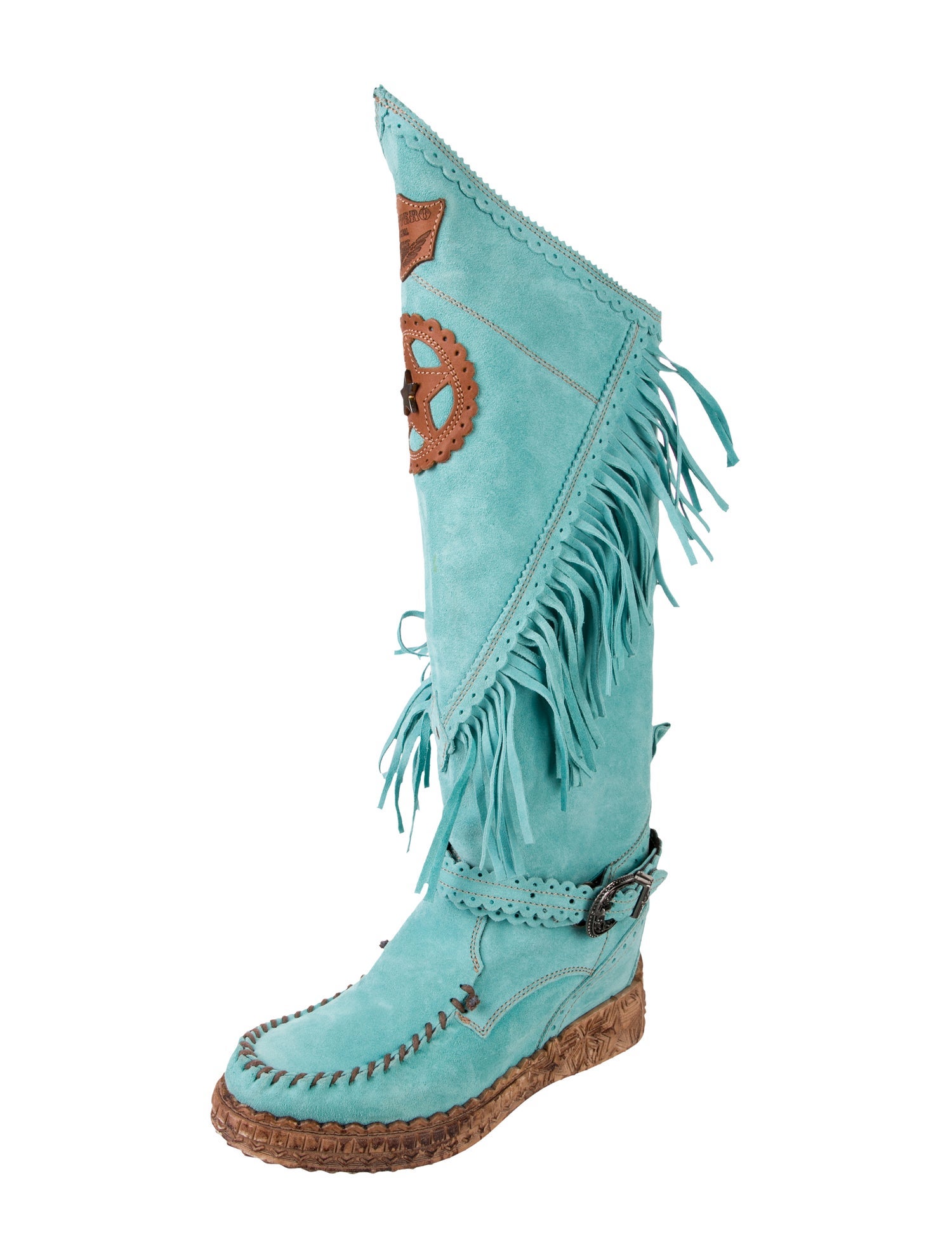 El Vaquero Suede Western Boots