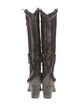 El Vaquero Suede Distressed Accents Riding Boots
