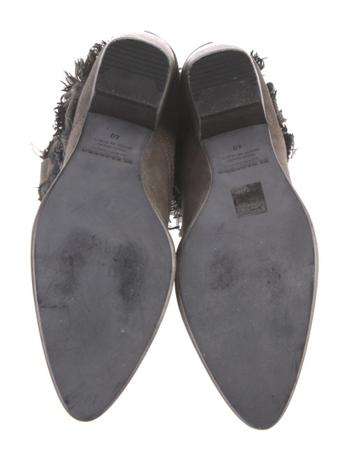 El Vaquero Suede Distressed Accents Riding Boots