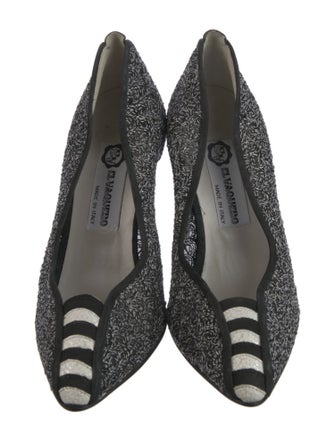 El Vaquero Suede Printed Pumps