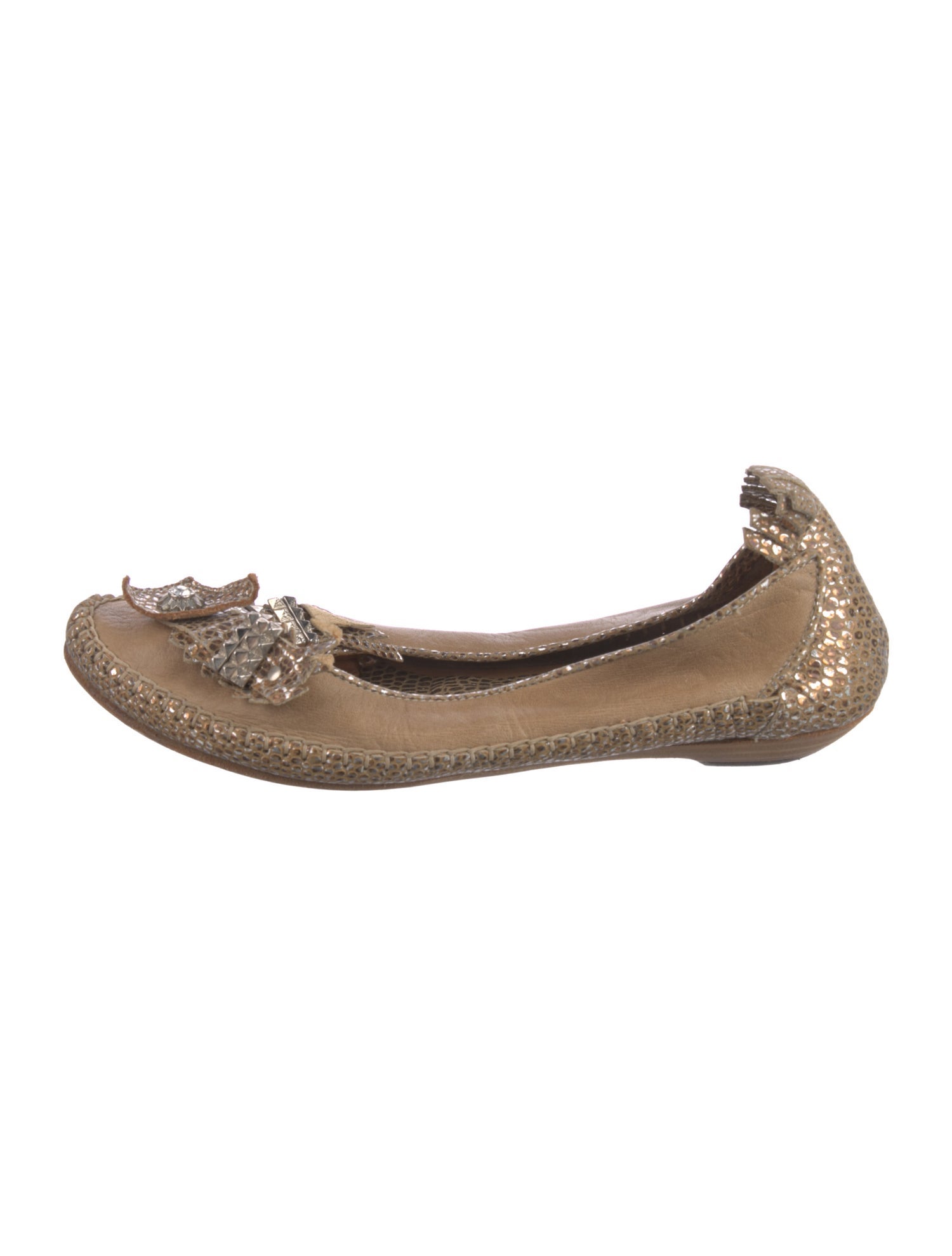 El Vaquero Leather Ballet Flats