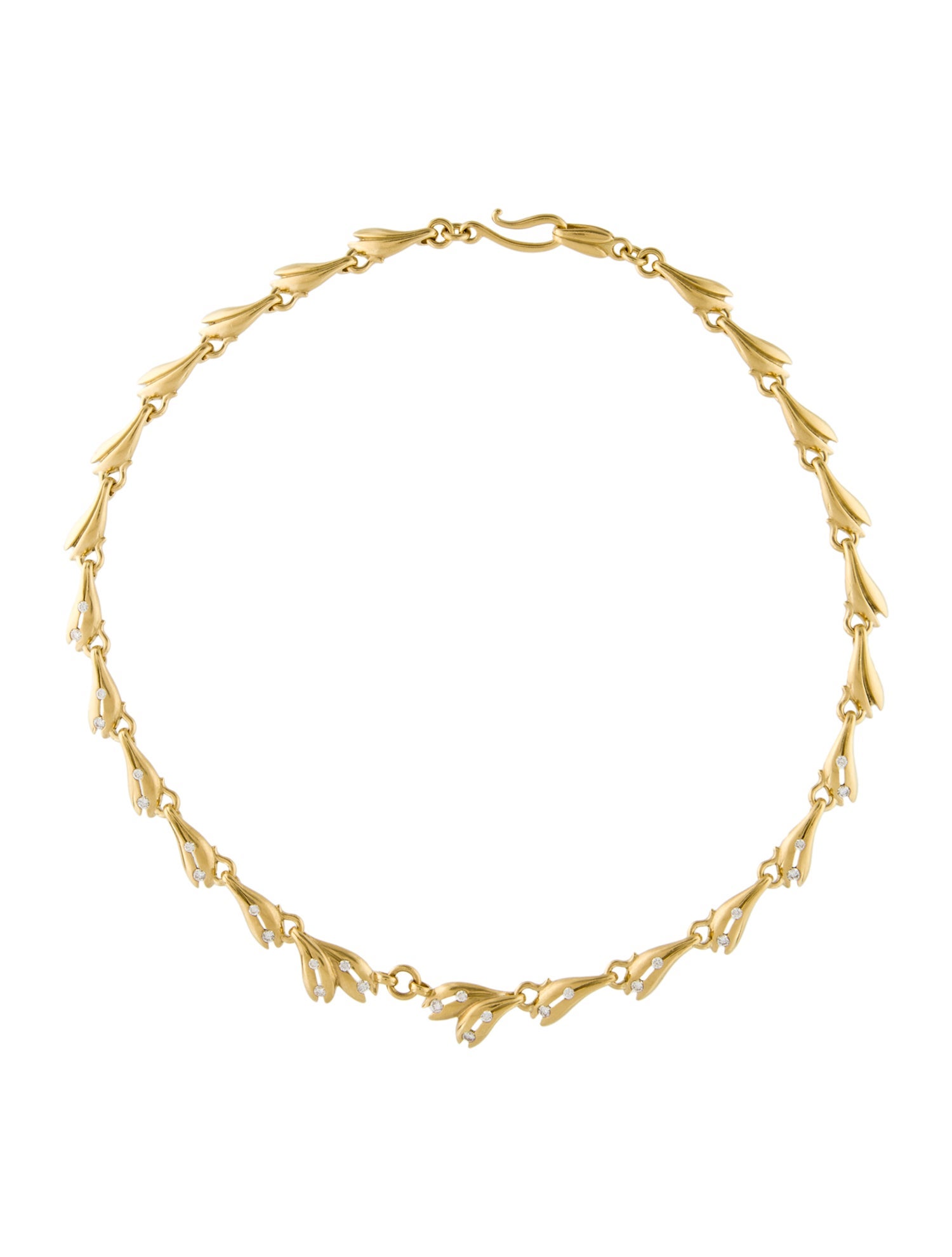 Elizabeth Rand 18K 1.61ctw Diamond Collar Necklace