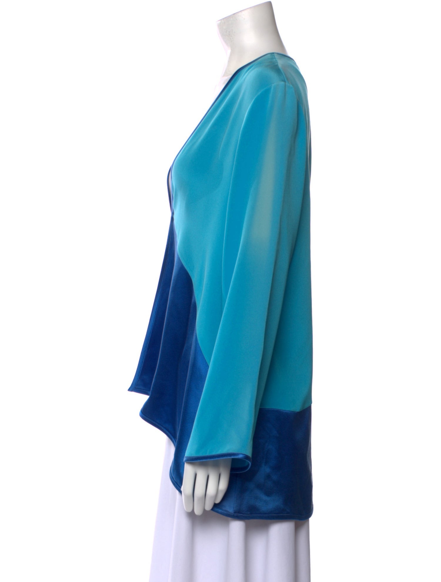 EMMELLE Silk V-Neck Blouse