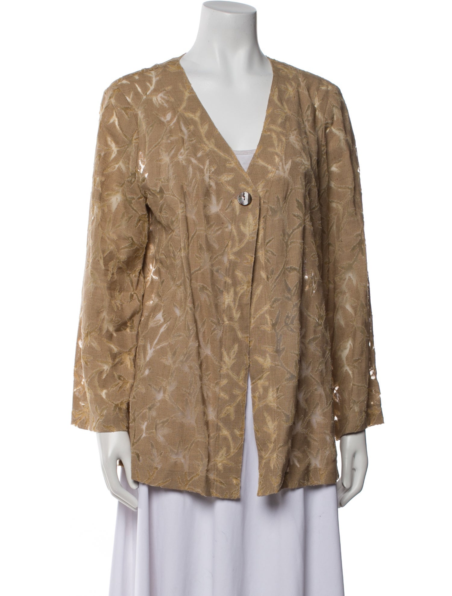 EMMELLE Linen Printed Jacket