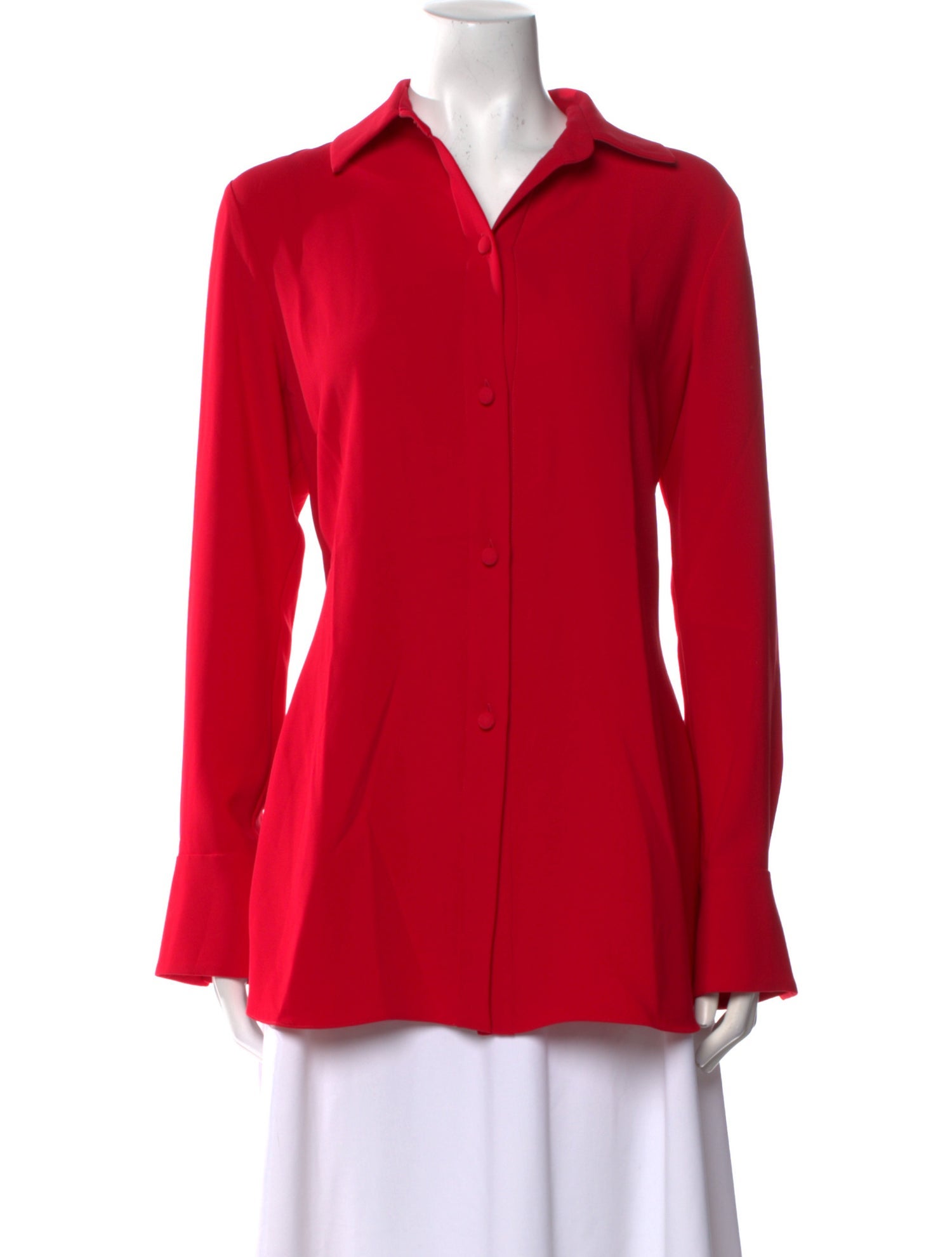 EMMELLE Long Sleeve Button-Up Top