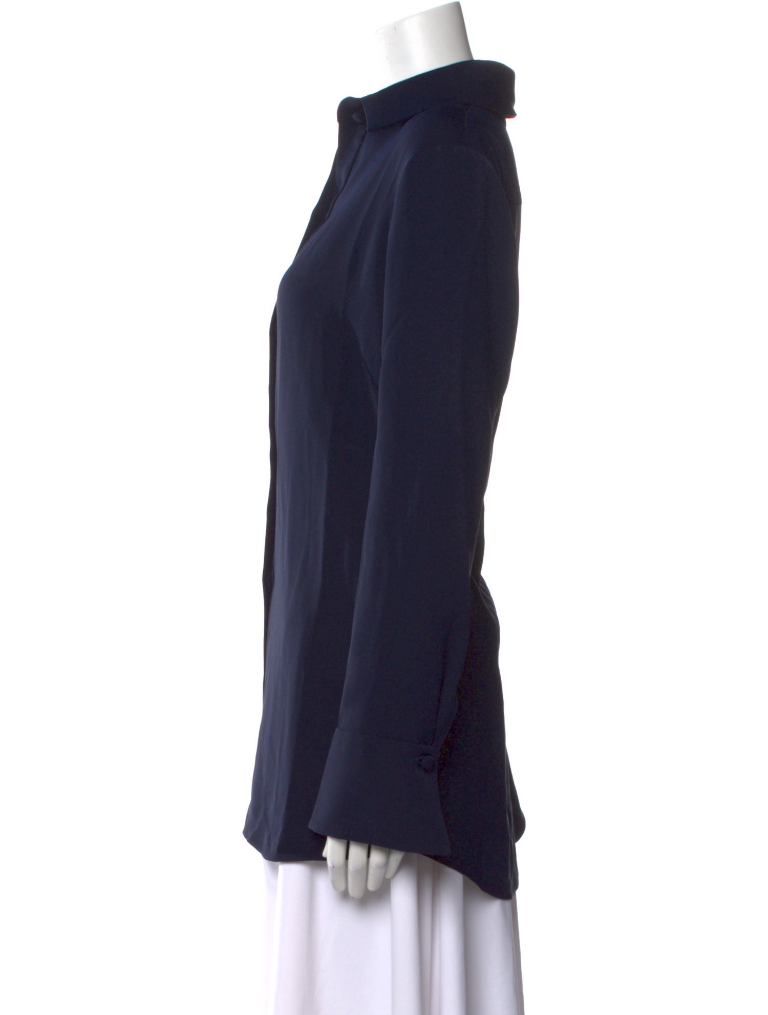 EMMELLE Long Sleeve Button-Up Top