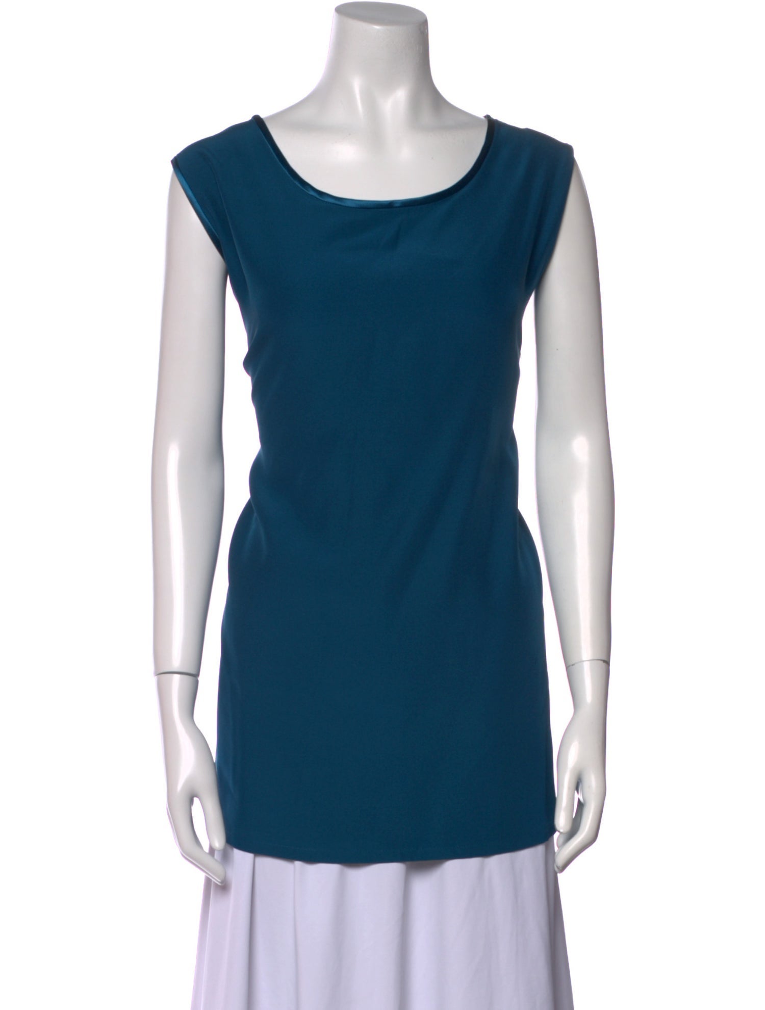 EMMELLE Silk Scoop Neck Top