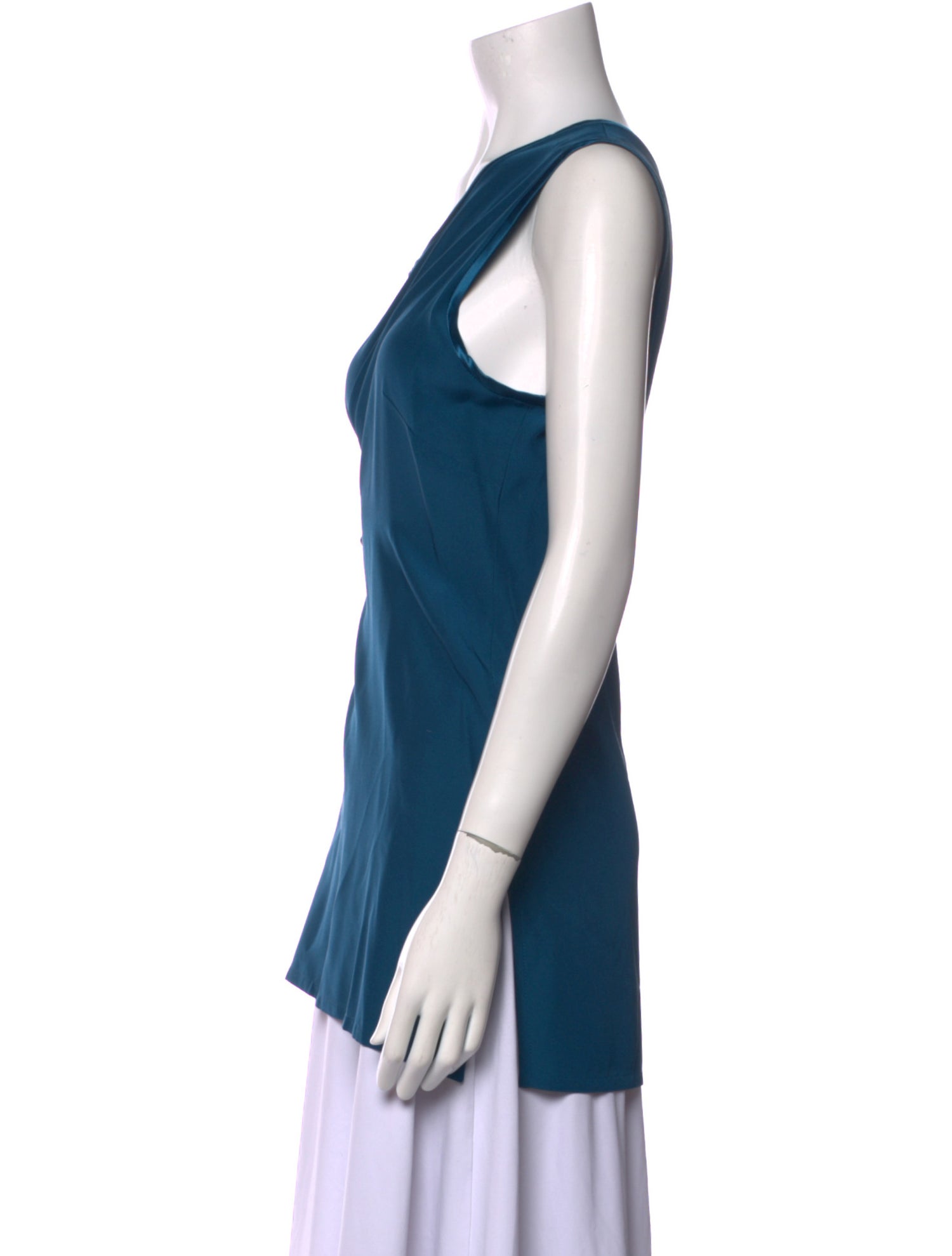 EMMELLE Silk Scoop Neck Top