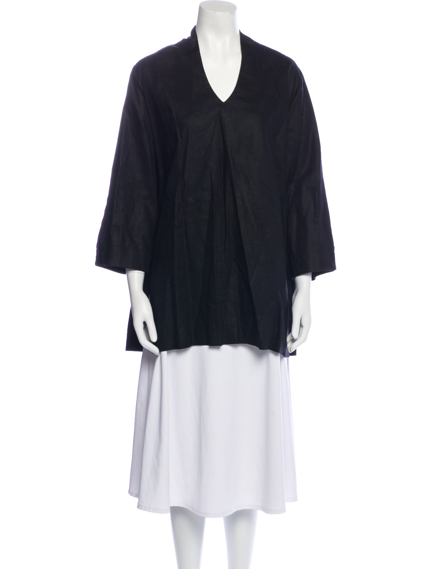 EMMELLE Linen V-Neck Tunic