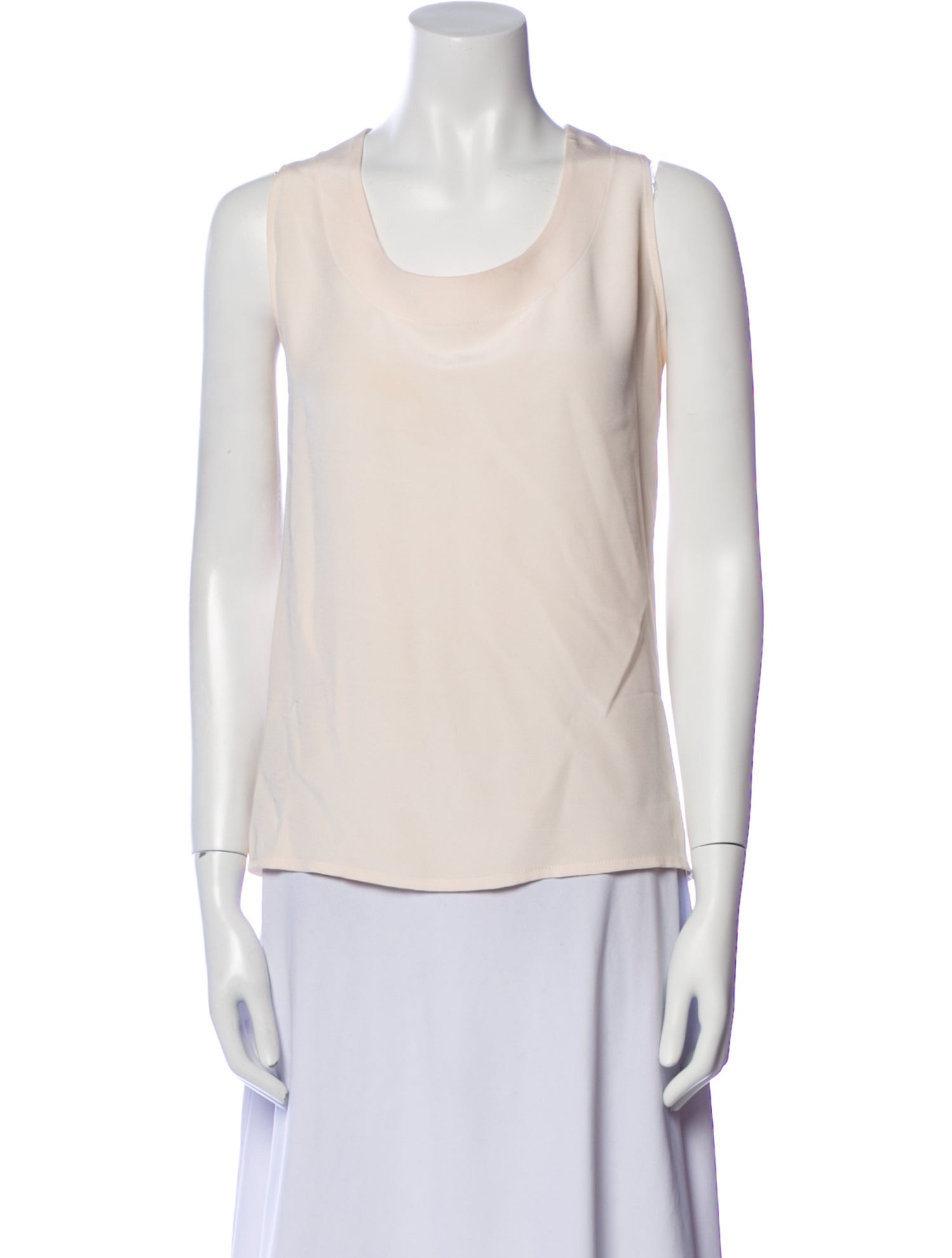 EMMELLE Silk Scoop Neck Top