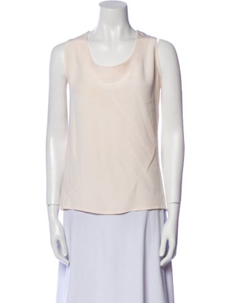 EMMELLE Silk Scoop Neck Top