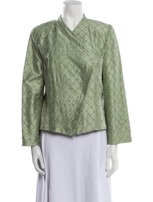 EMMELLE Silk Tweed Pattern Evening Jacket