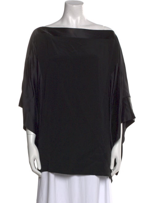 EMMELLE Silk Bateau Neckline Tunic
