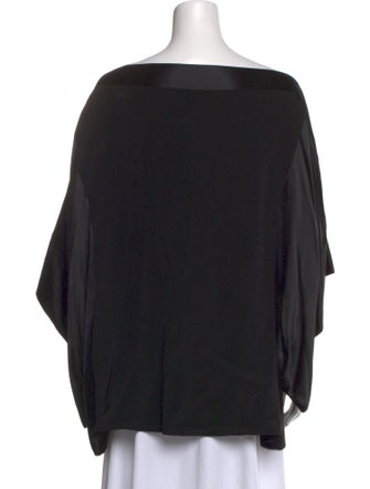 EMMELLE Silk Bateau Neckline Tunic