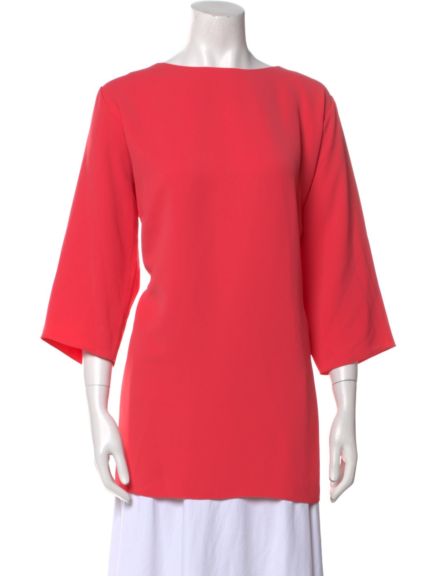 EMMELLE Bateau Neckline Three-Quarter Sleeve Tunic