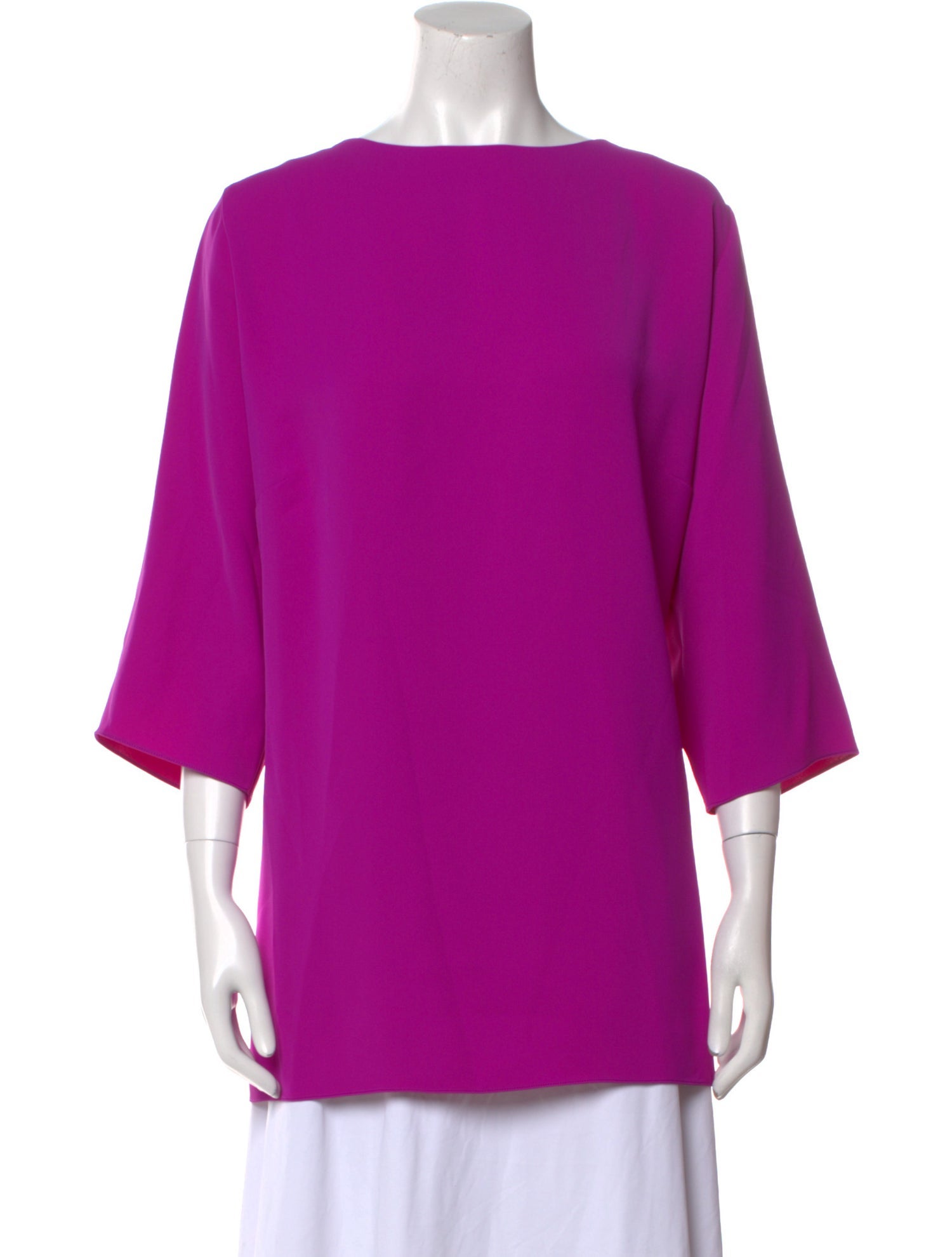 EMMELLE Bateau Neckline Three-Quarter Sleeve Tunic
