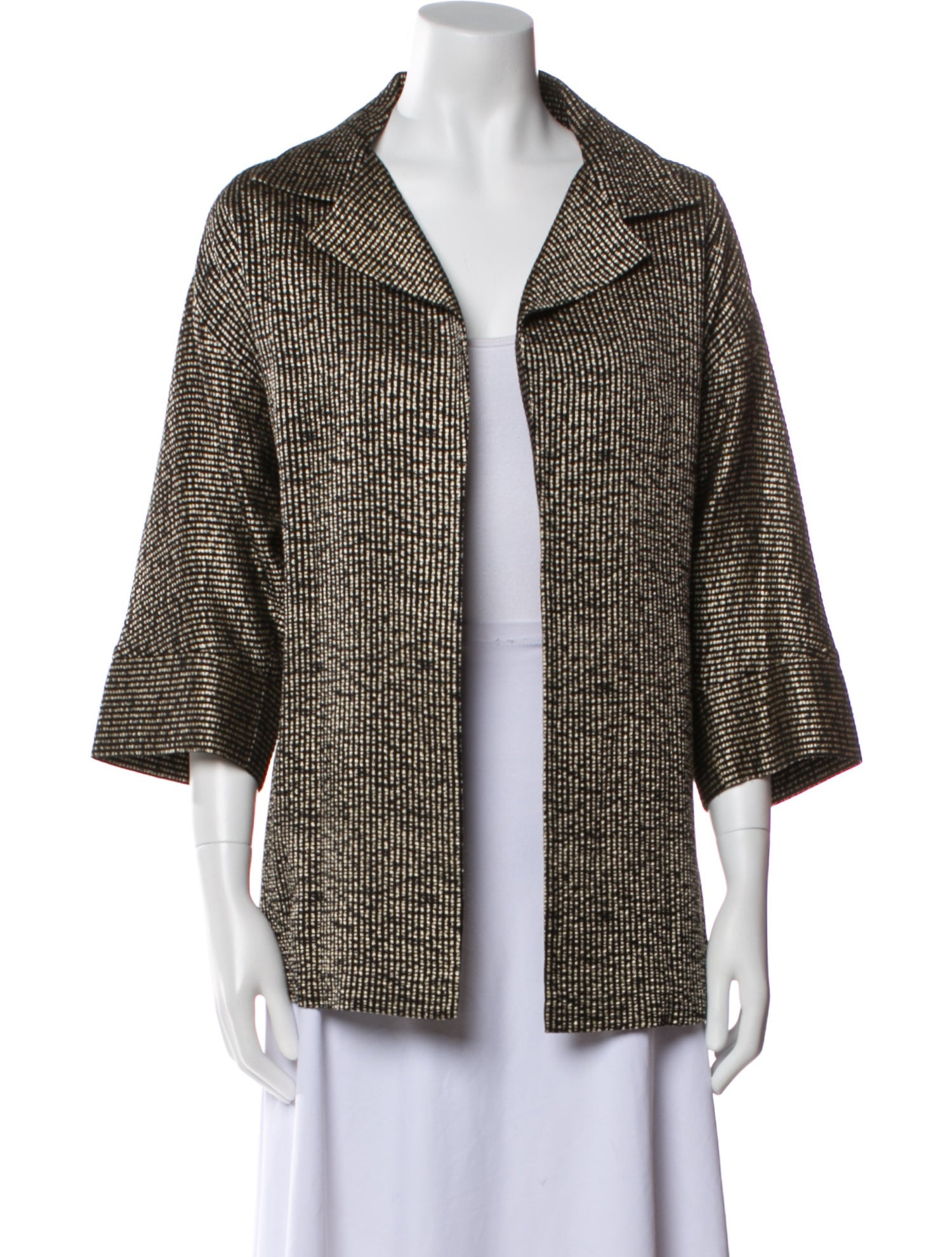 EMMELLE Linen Striped Evening Jacket