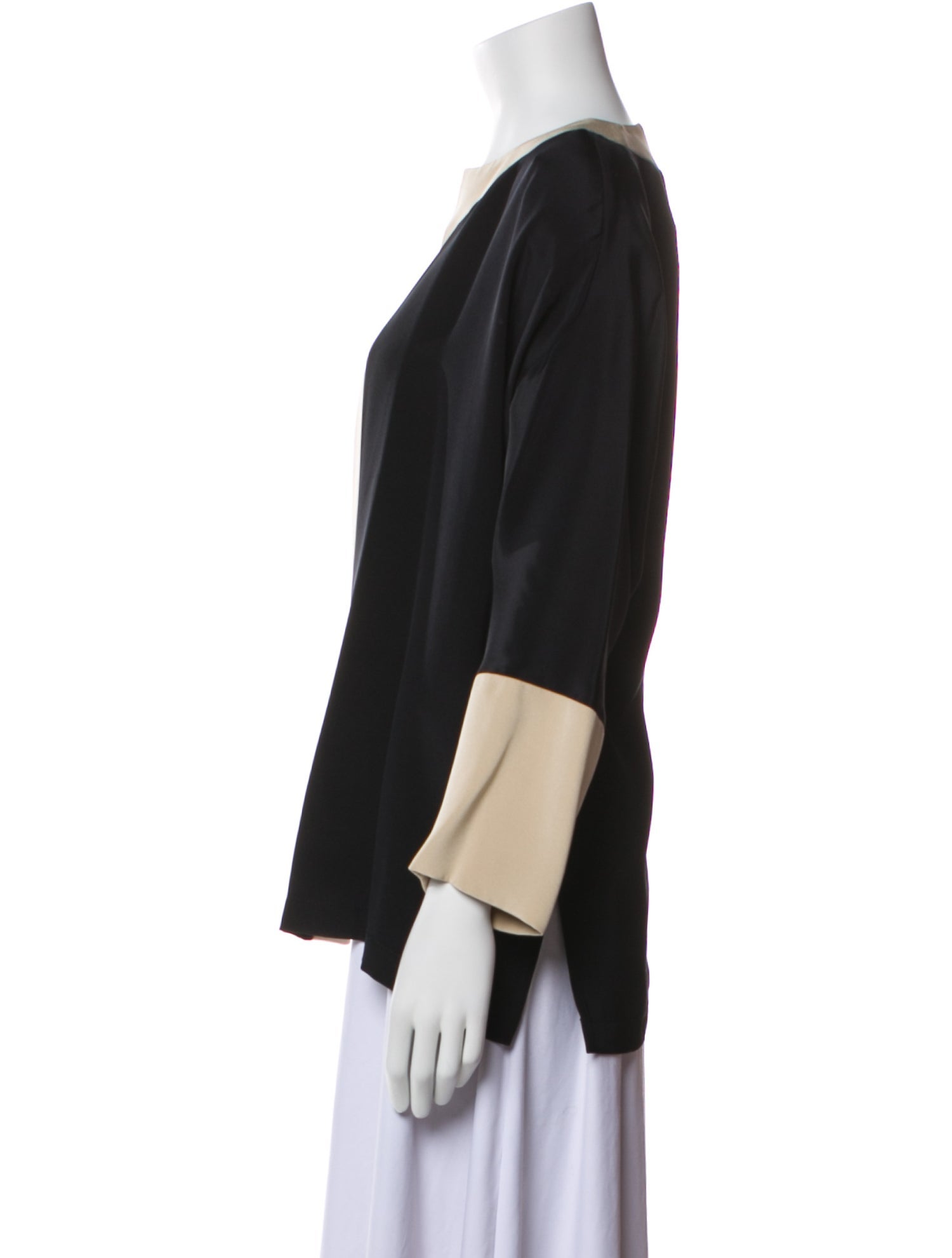 EMMELLE Silk Colorblock Pattern Jacket w/ Tags