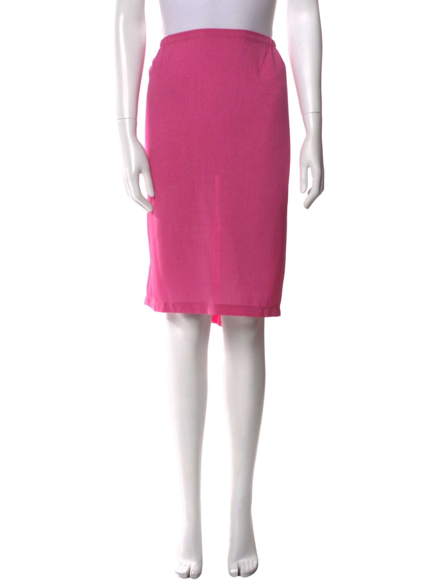 EMMELLE Pleated Accents Knee-Length Skirt