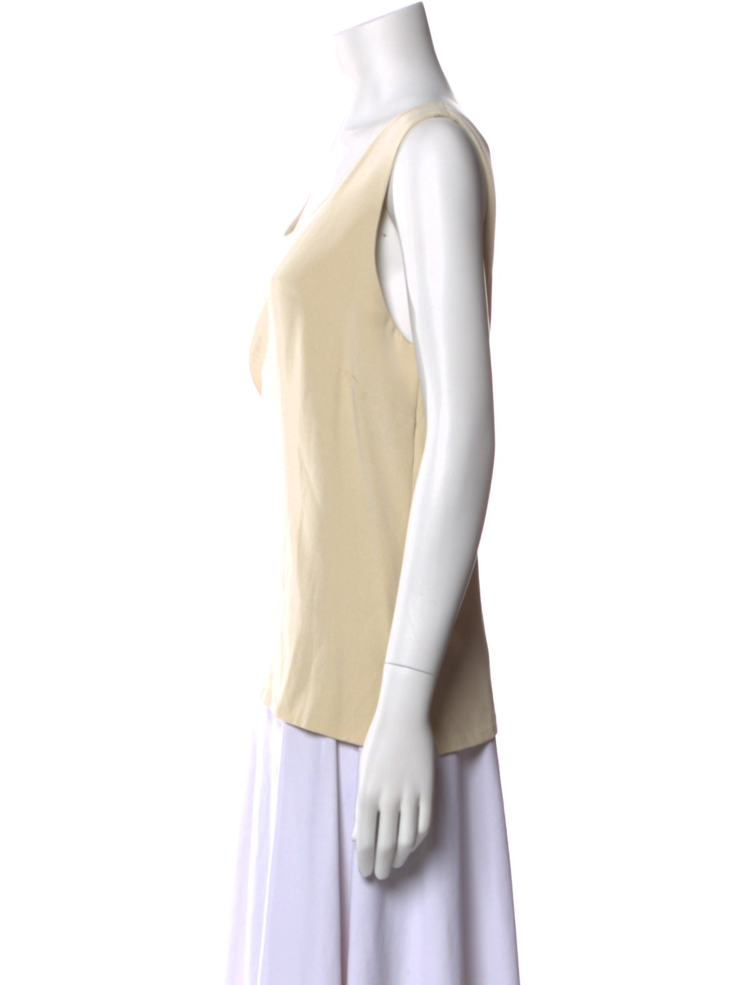 EMMELLE Silk Scoop Neck Top