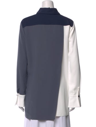 EMMELLE Long Sleeve Button-Up Top