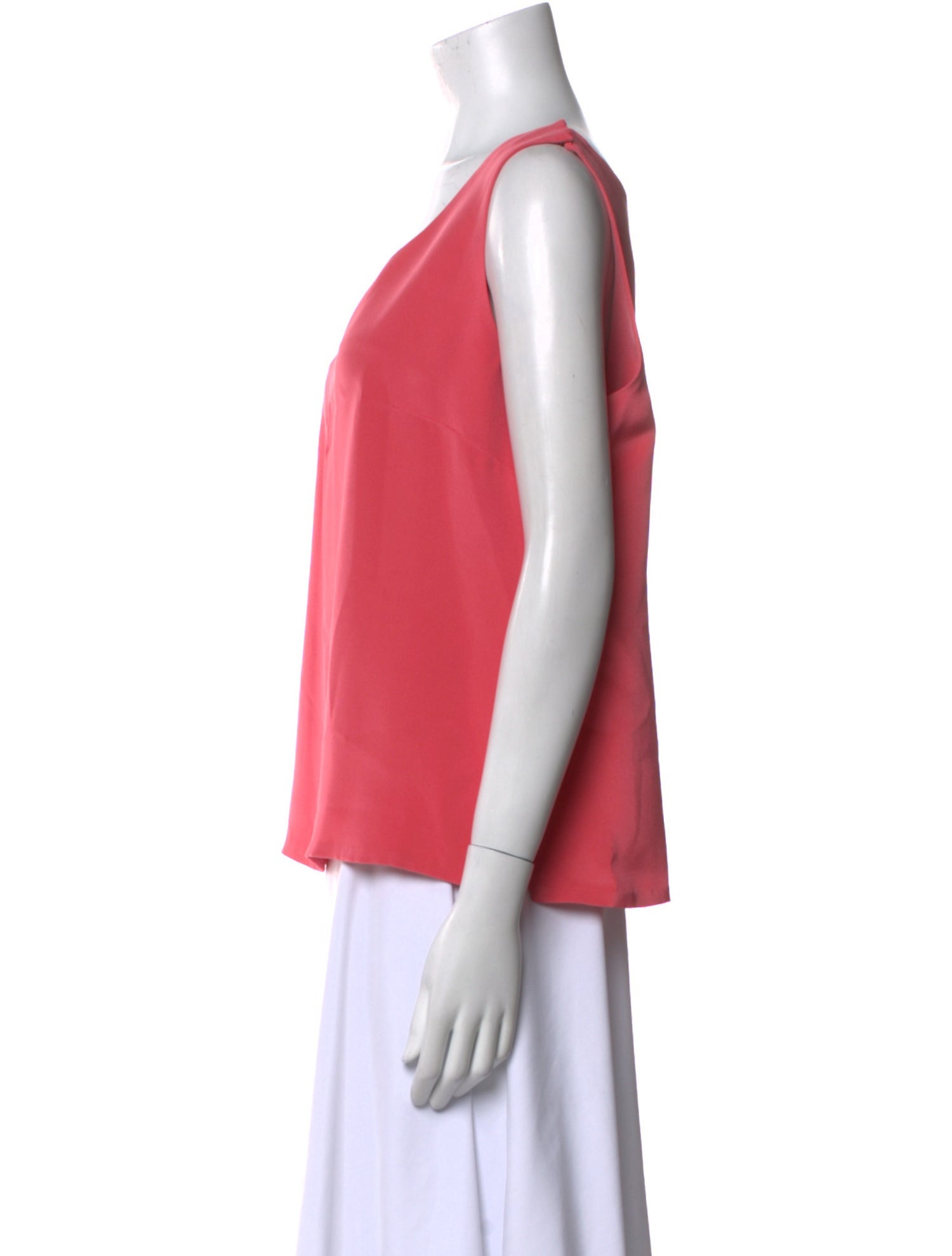 EMMELLE Silk Scoop Neck Top