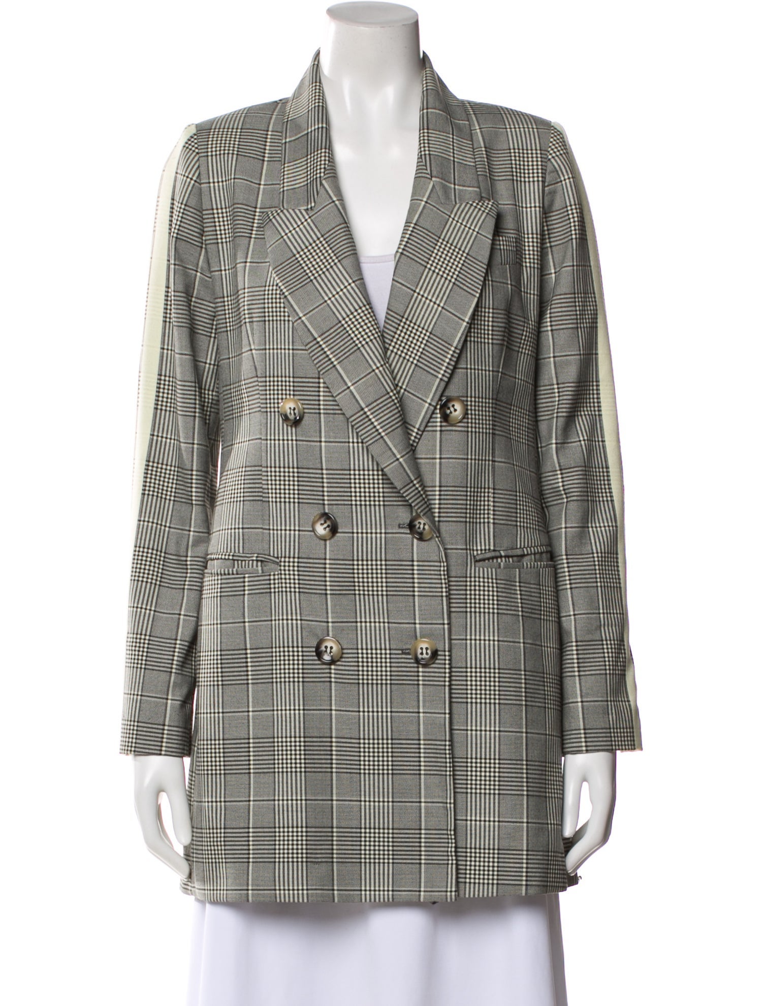 Emory Bee Plaid Print Peacoat