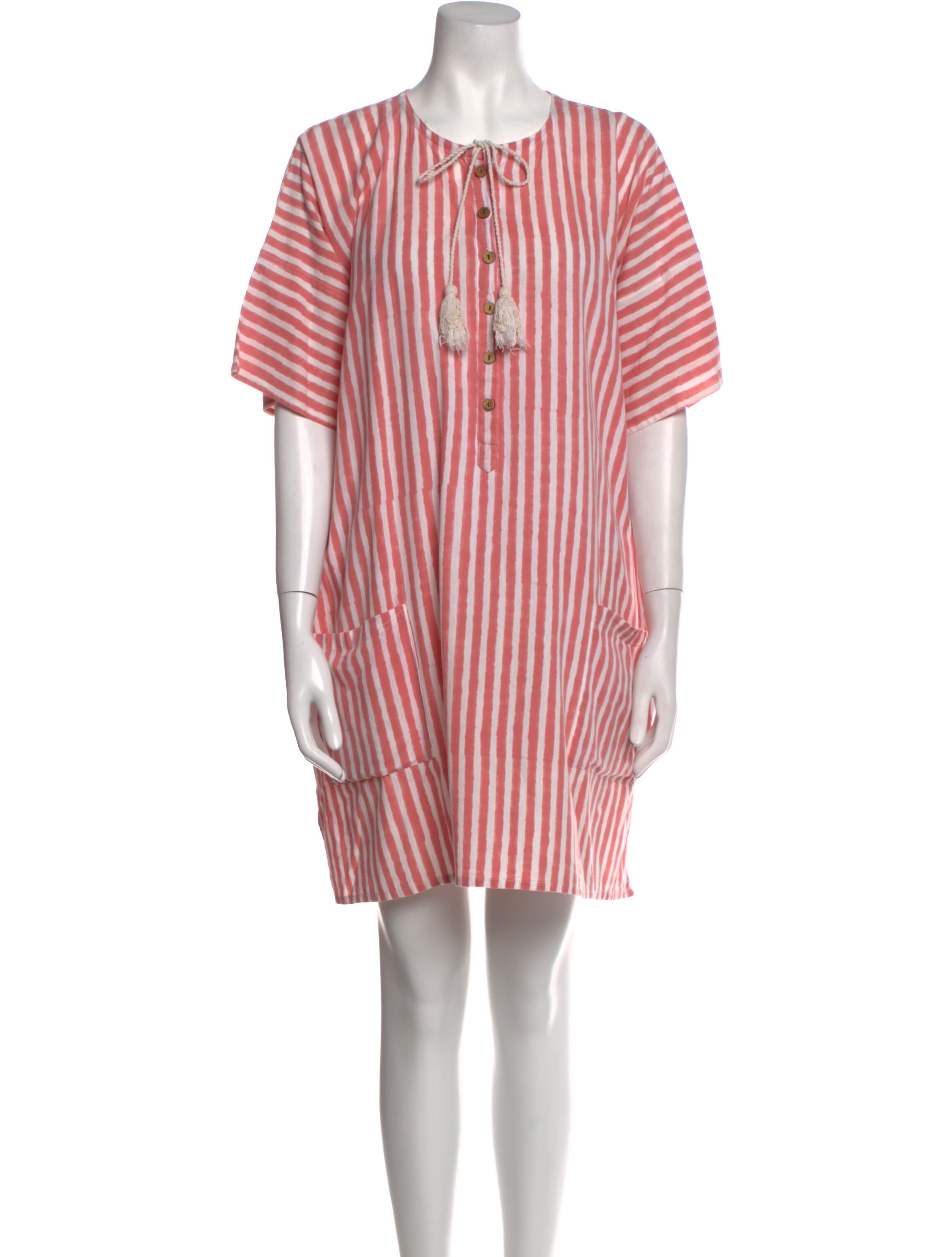Emerson Fry Striped Mini Dress Pink Dresses, Clothing WEMEF20875