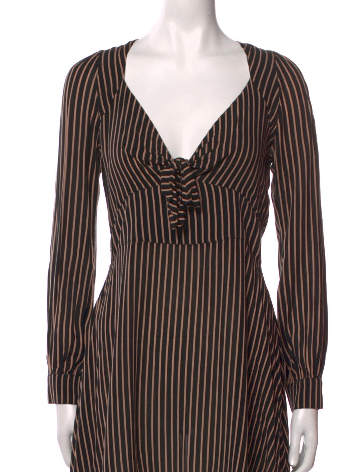 Emerson Fry Striped Midi Length Dress
