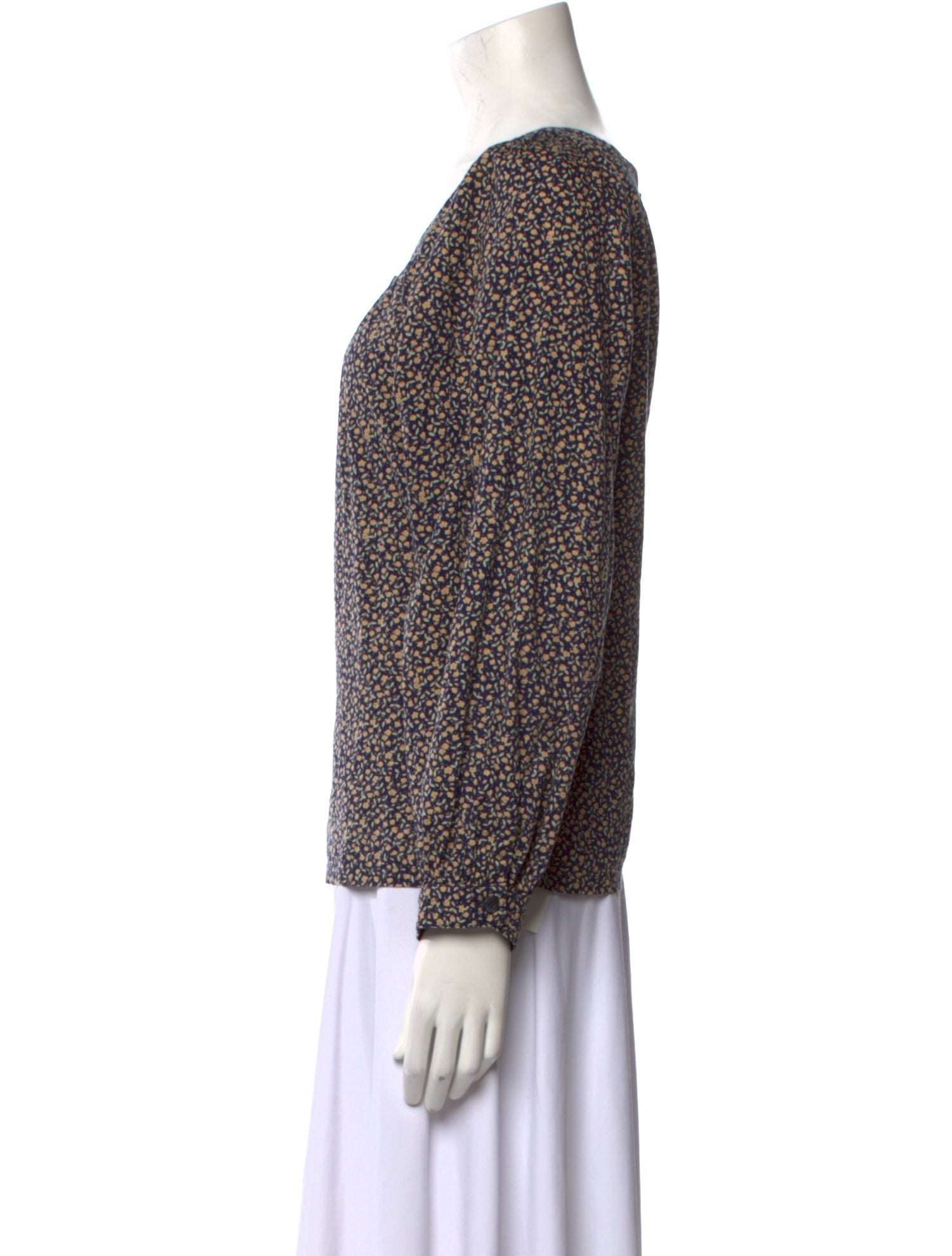 Emerson Fry Printed Scoop Neck Blouse