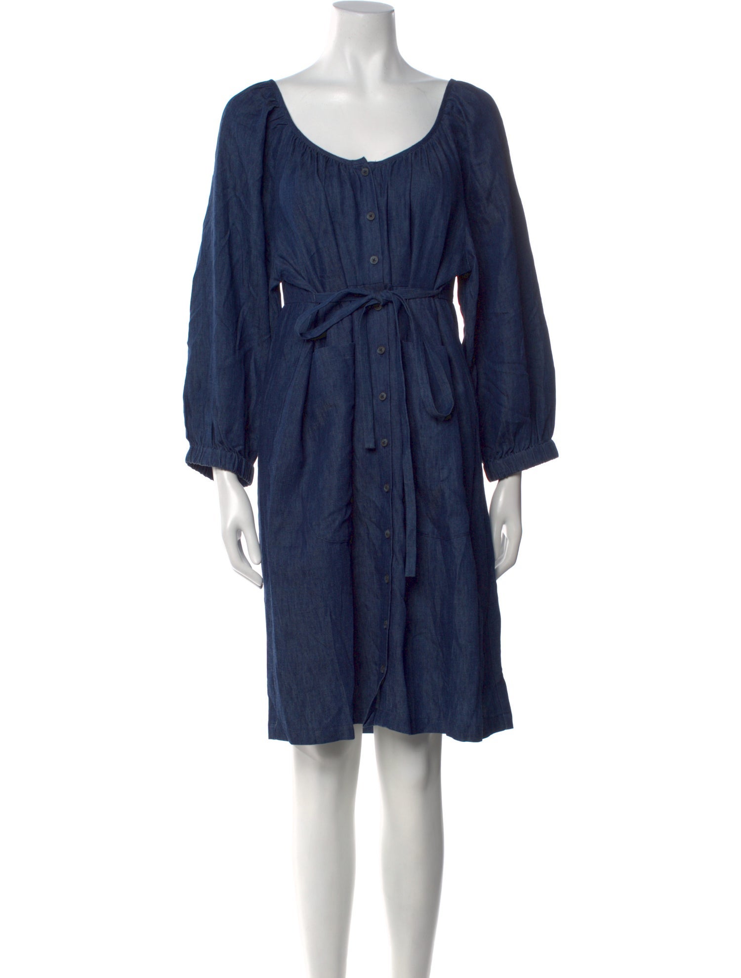 Emerson Fry Linen Knee-Length Dress