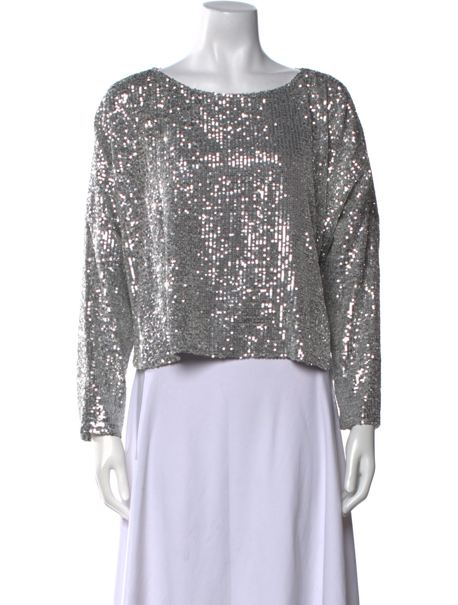 Emerson Fry Patterned Scoop Neck Crop Top w/ Tags