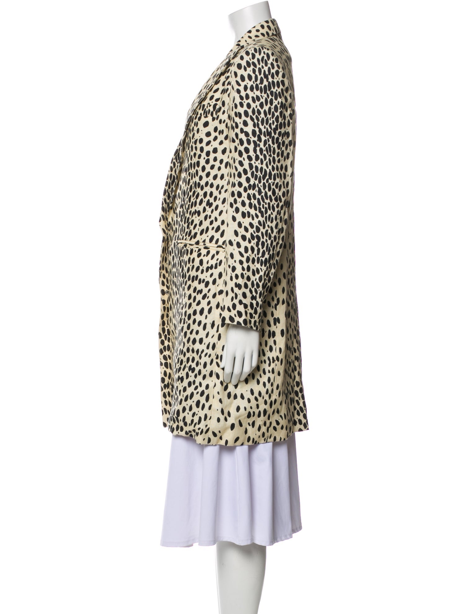 Emerson Fry Linen Animal Print Coat
